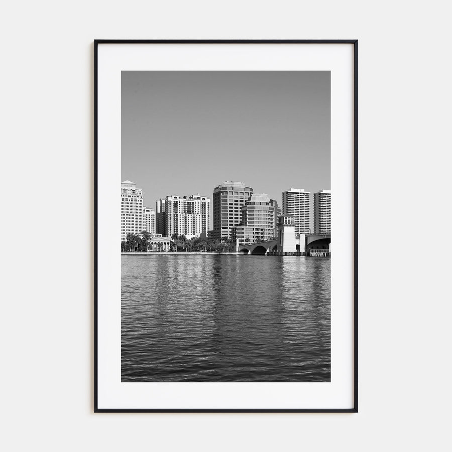 West Palm Beach Photo B&W Poster