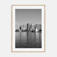 West Palm Beach Photo B&W Poster