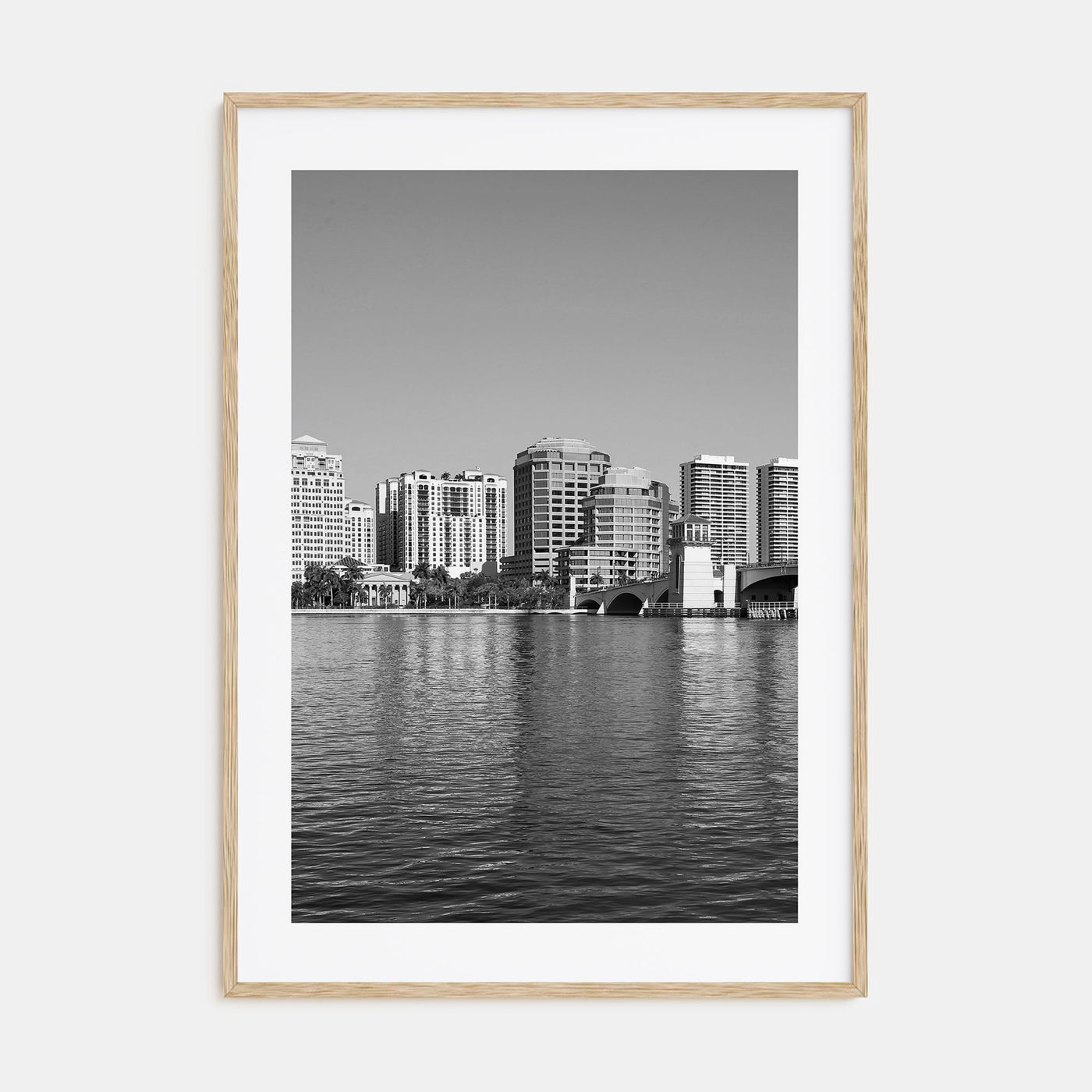 West Palm Beach Photo B&W Poster