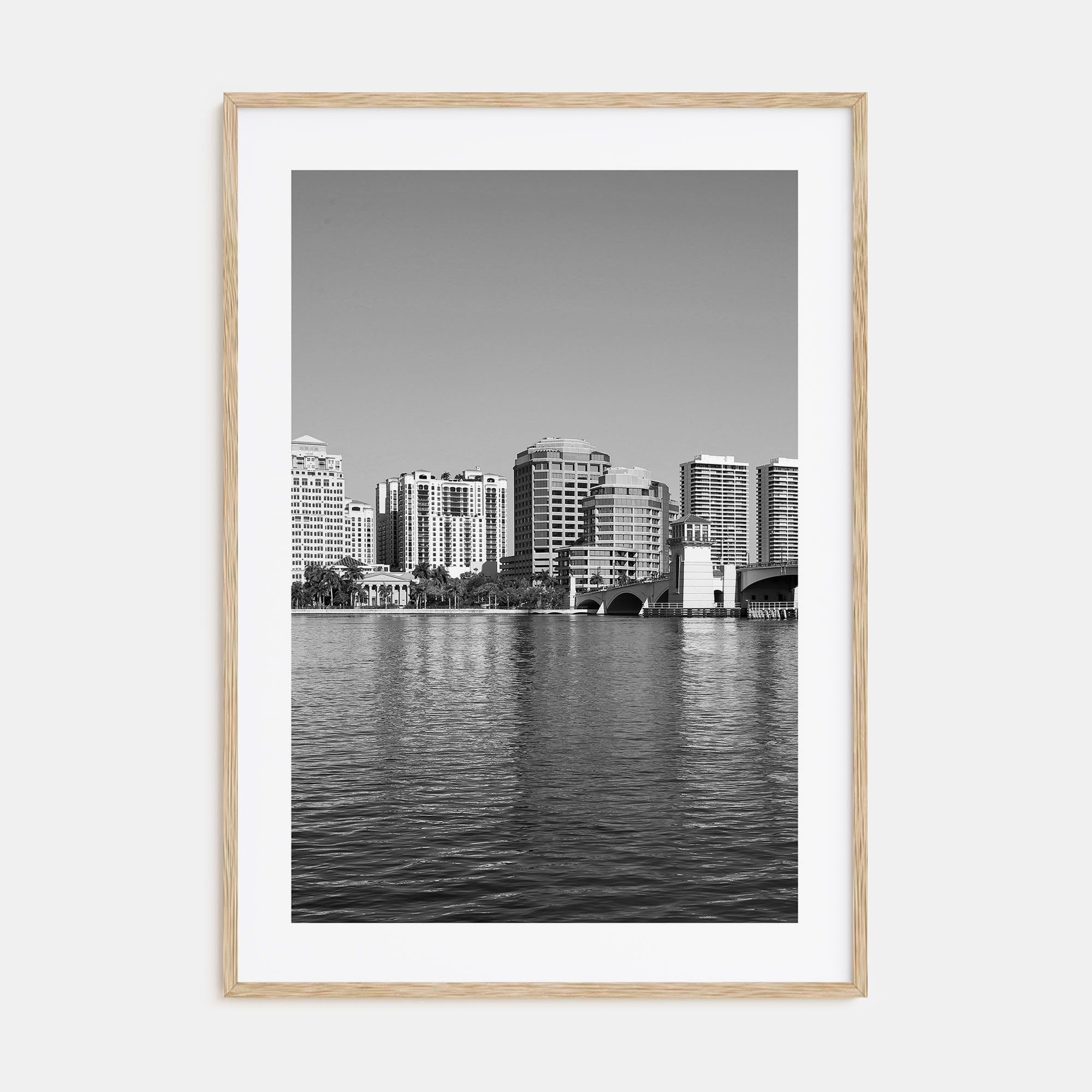 West Palm Beach Photo B&W Poster