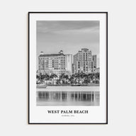 West Palm Beach Portrait B&W No 2 Poster