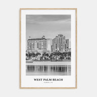 West Palm Beach Portrait B&W No 2 Poster