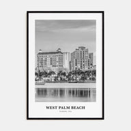 West Palm Beach Portrait B&W No 2 Poster