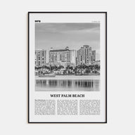 West Palm Beach Travel B&W No 2 Poster