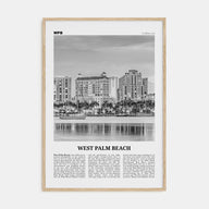 West Palm Beach Travel B&W No 2 Poster