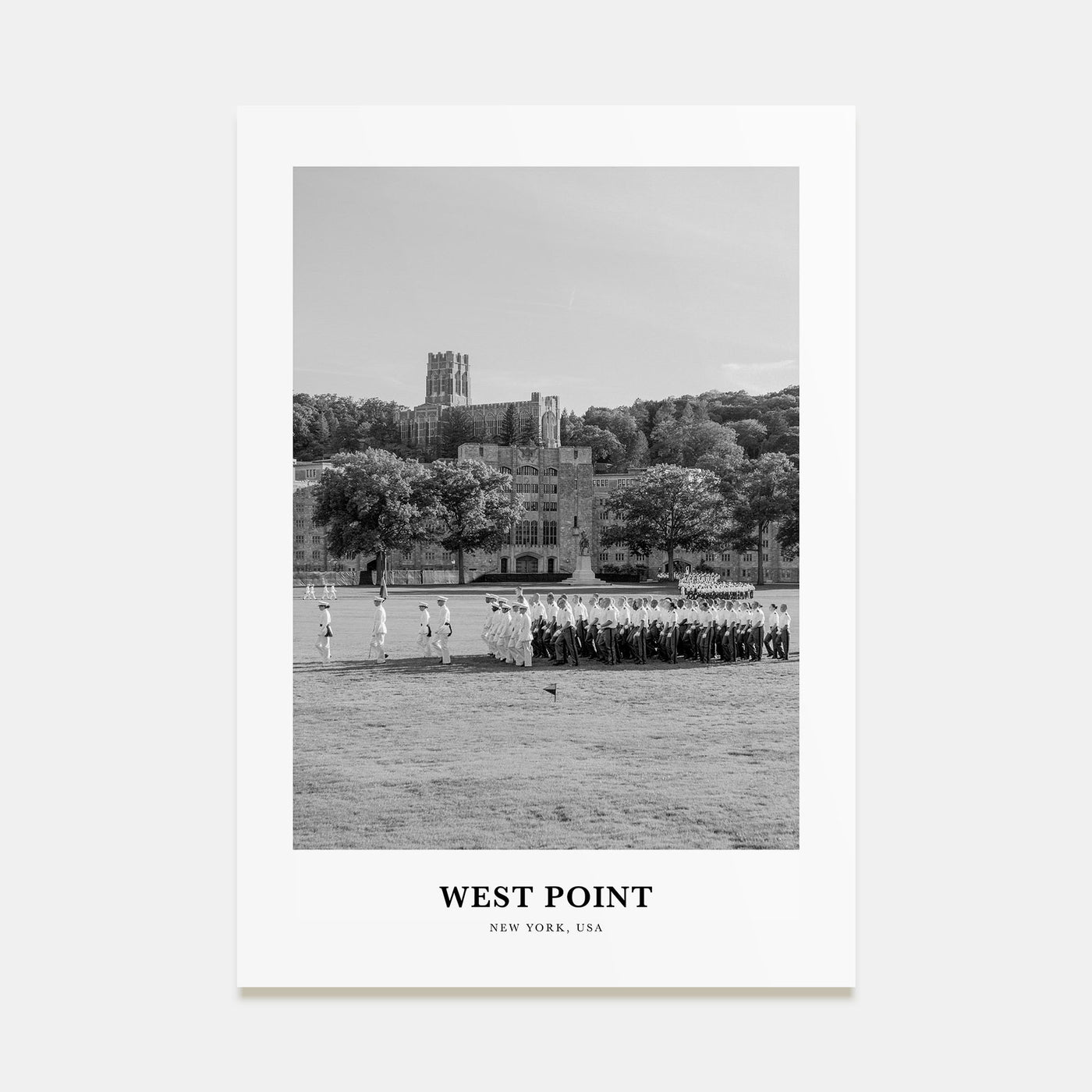 West Point Portrait B&W Poster