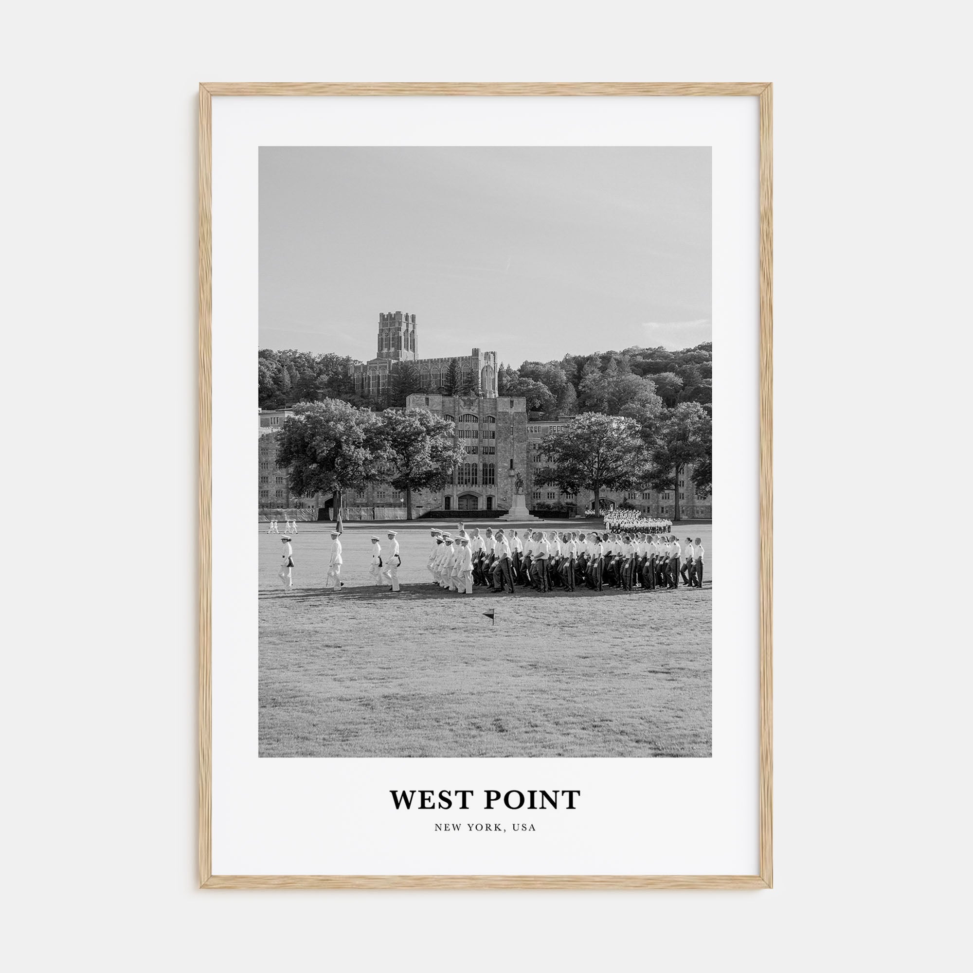 West Point Portrait B&W Poster
