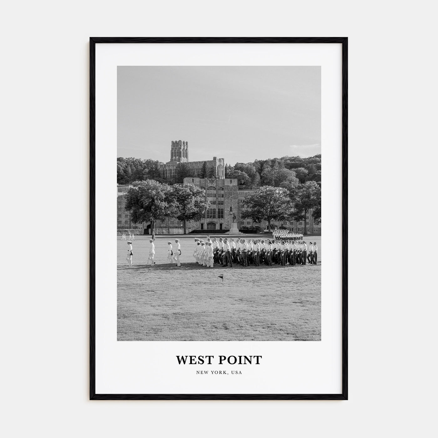 West Point Portrait B&W Poster