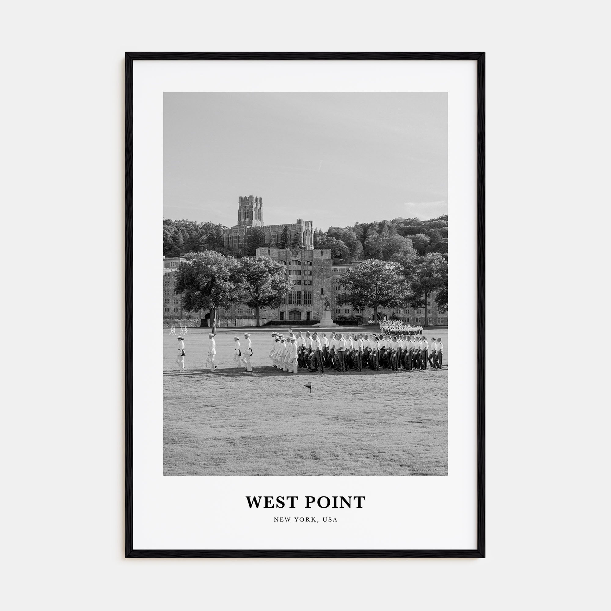 West Point Portrait B&W Poster