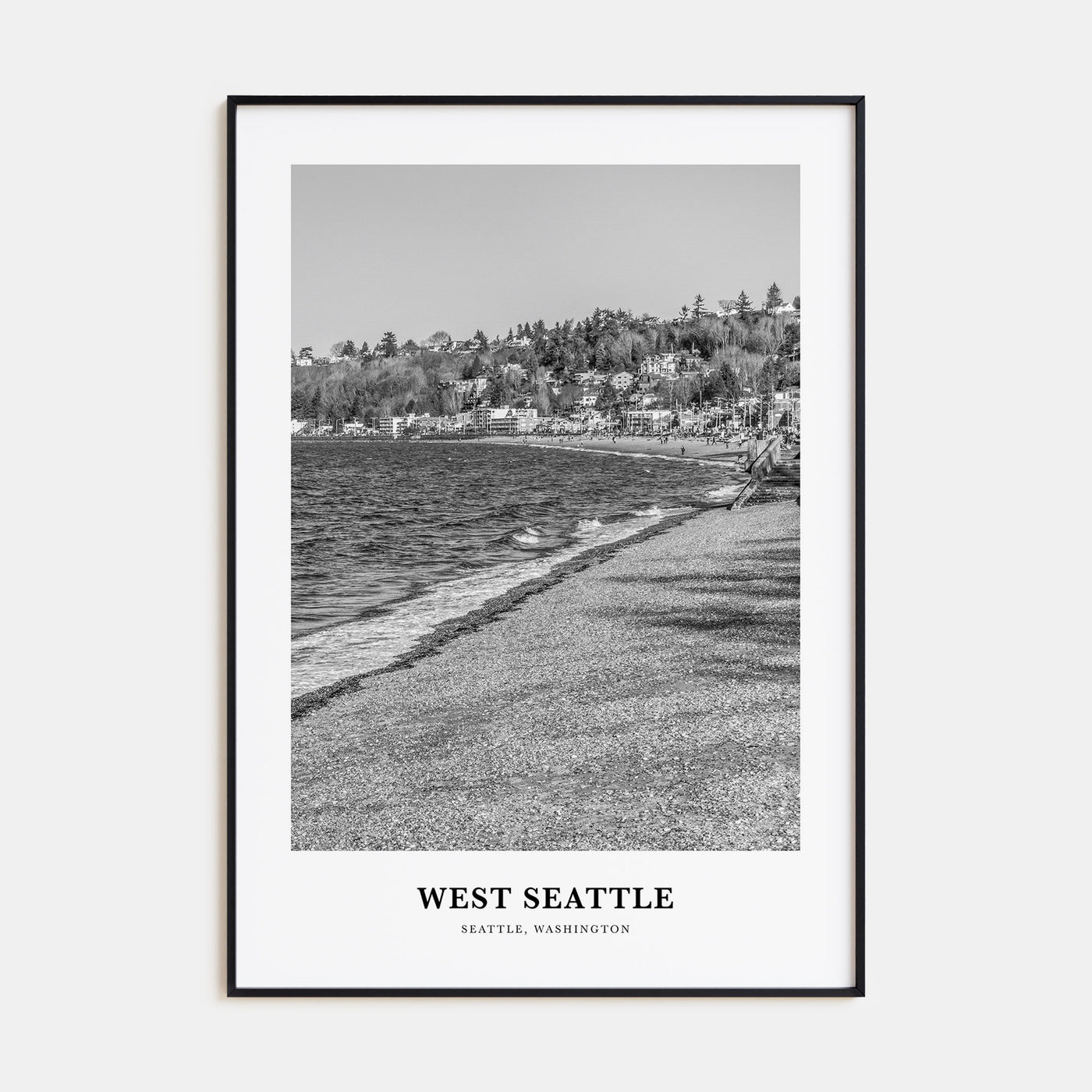 West Seattle Portrait B&W Poster