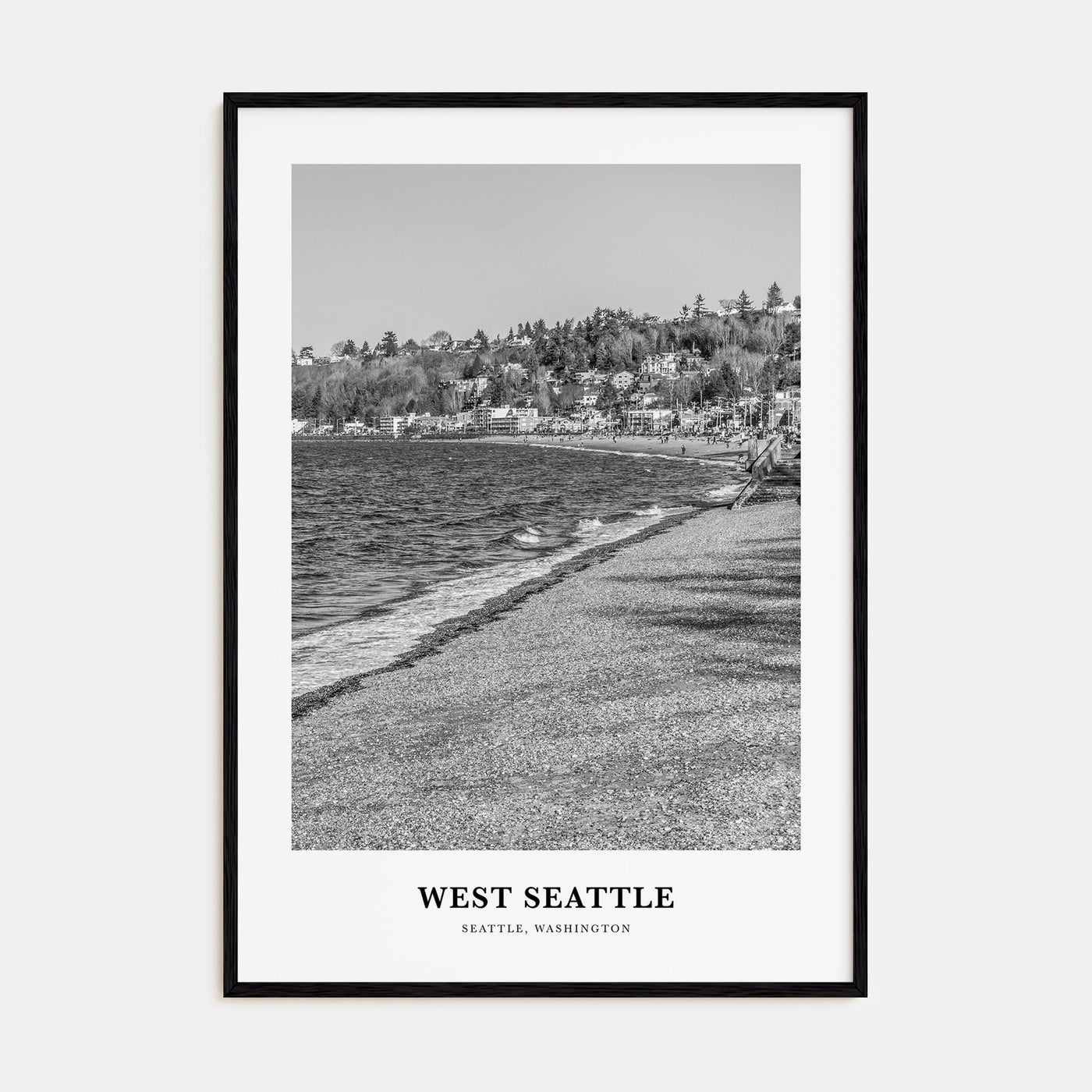 West Seattle Portrait B&W Poster