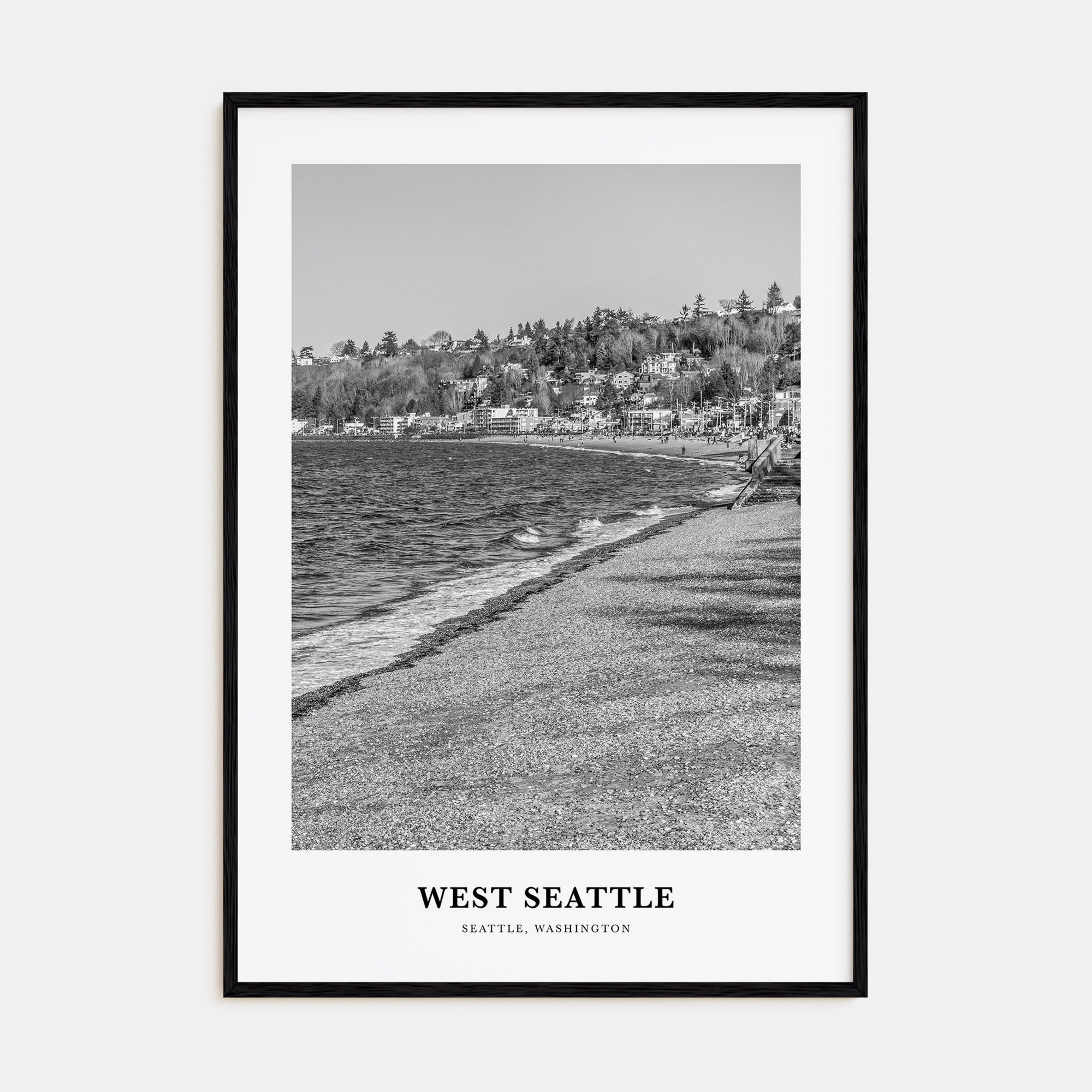 West Seattle Portrait B&W Poster