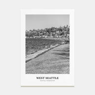 West Seattle Portrait B&W Poster
