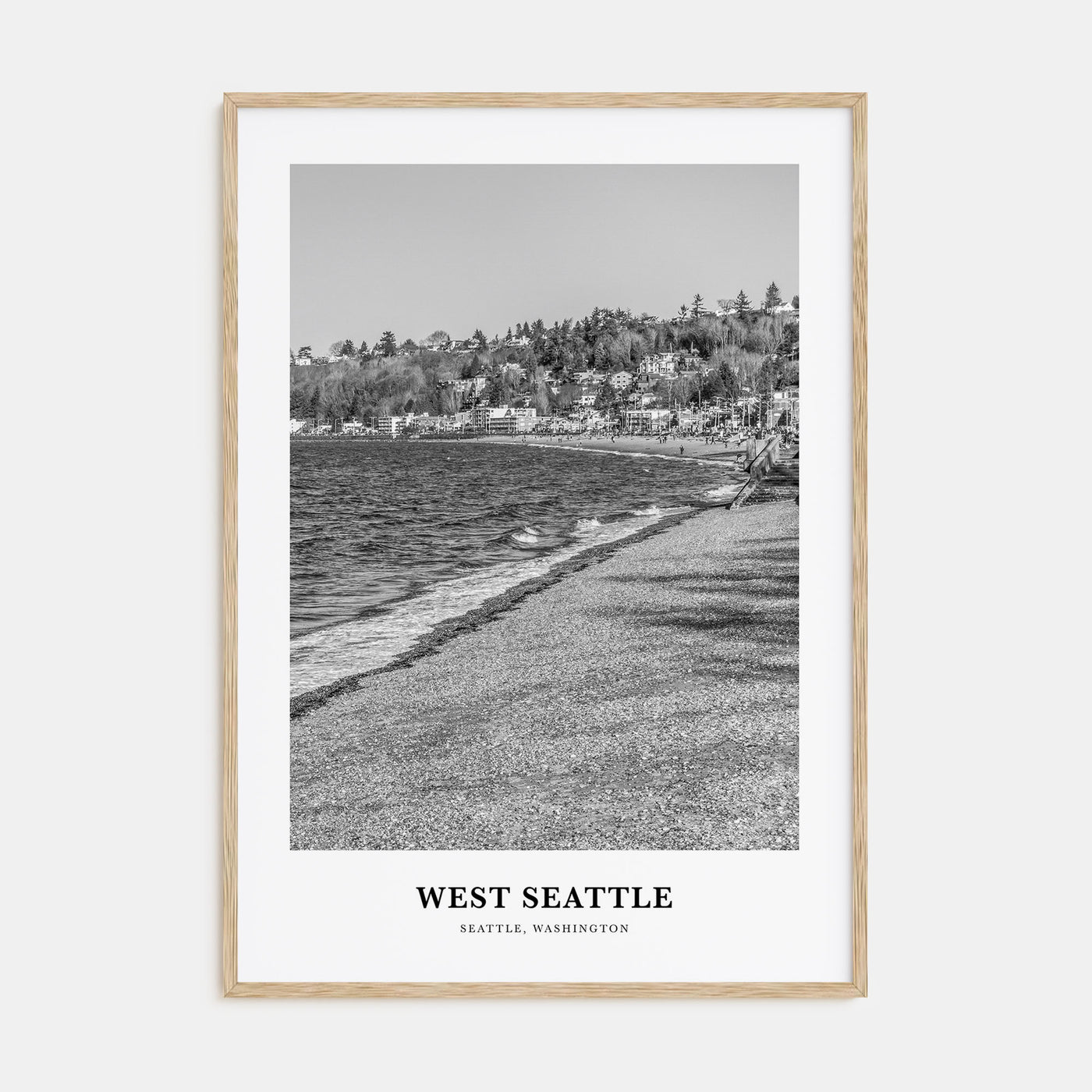West Seattle Portrait B&W Poster