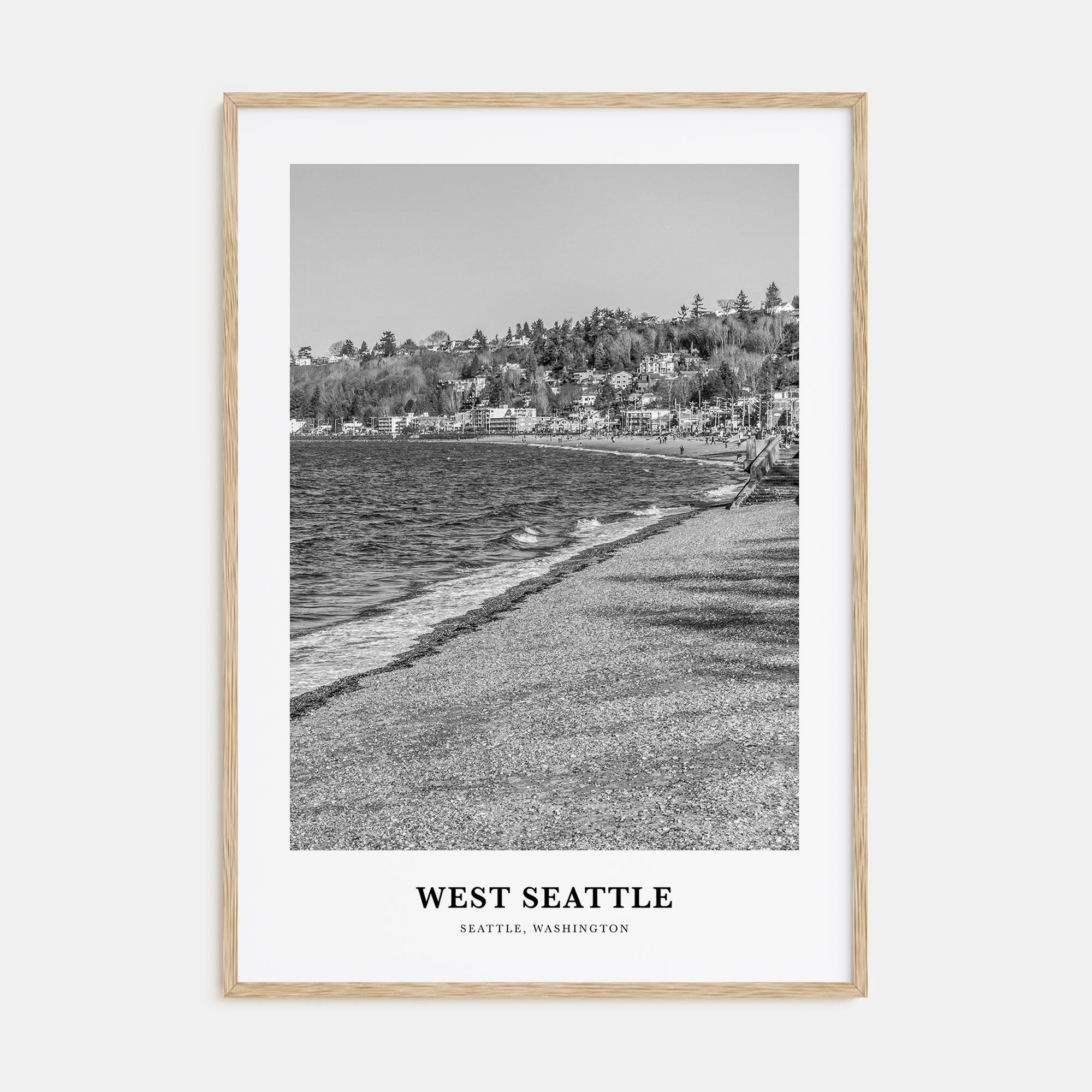 West Seattle Portrait B&W Poster