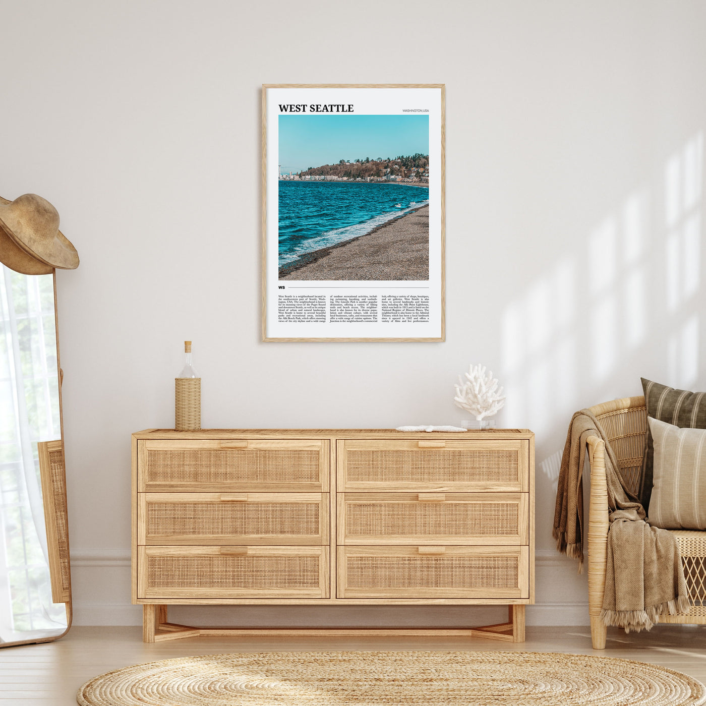 West Seattle Travel Color Poster