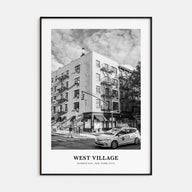 West Village Portrait B&W Poster