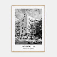 West Village Portrait B&W Poster