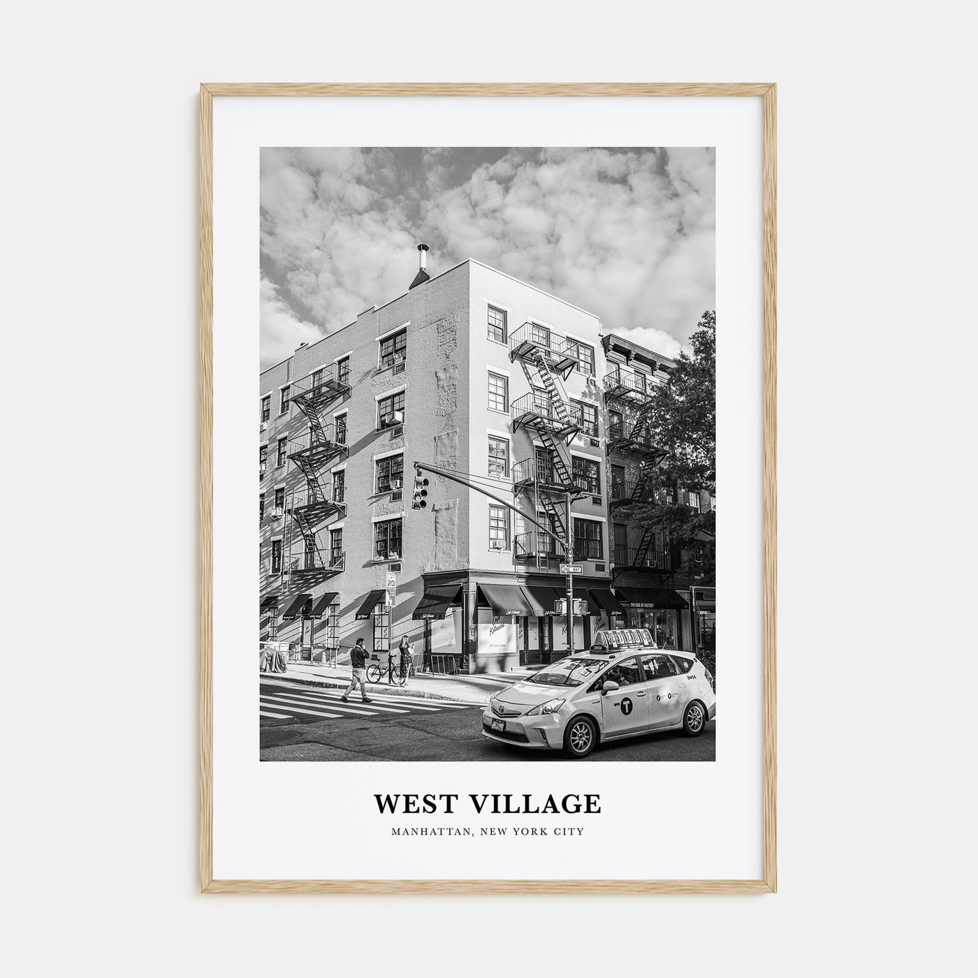 West Village Portrait B&W Poster