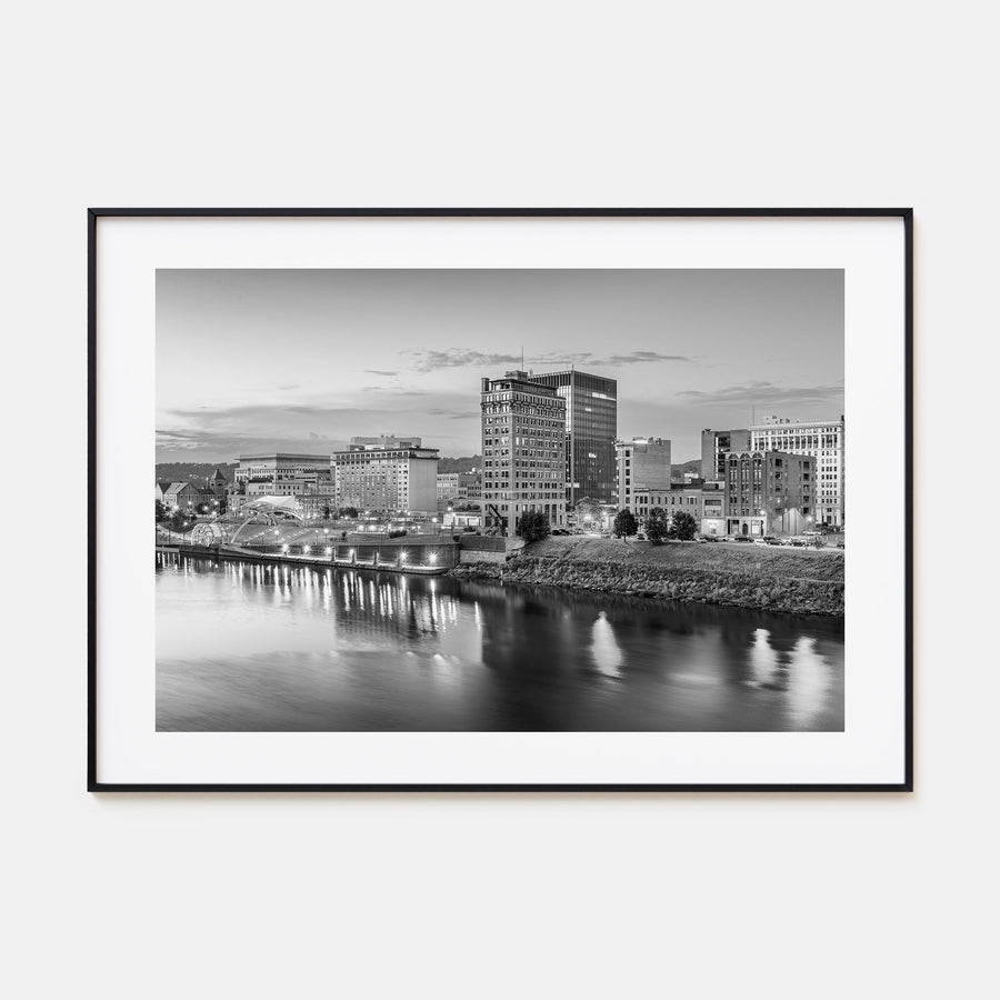 West Virginia Landscape B&W Poster