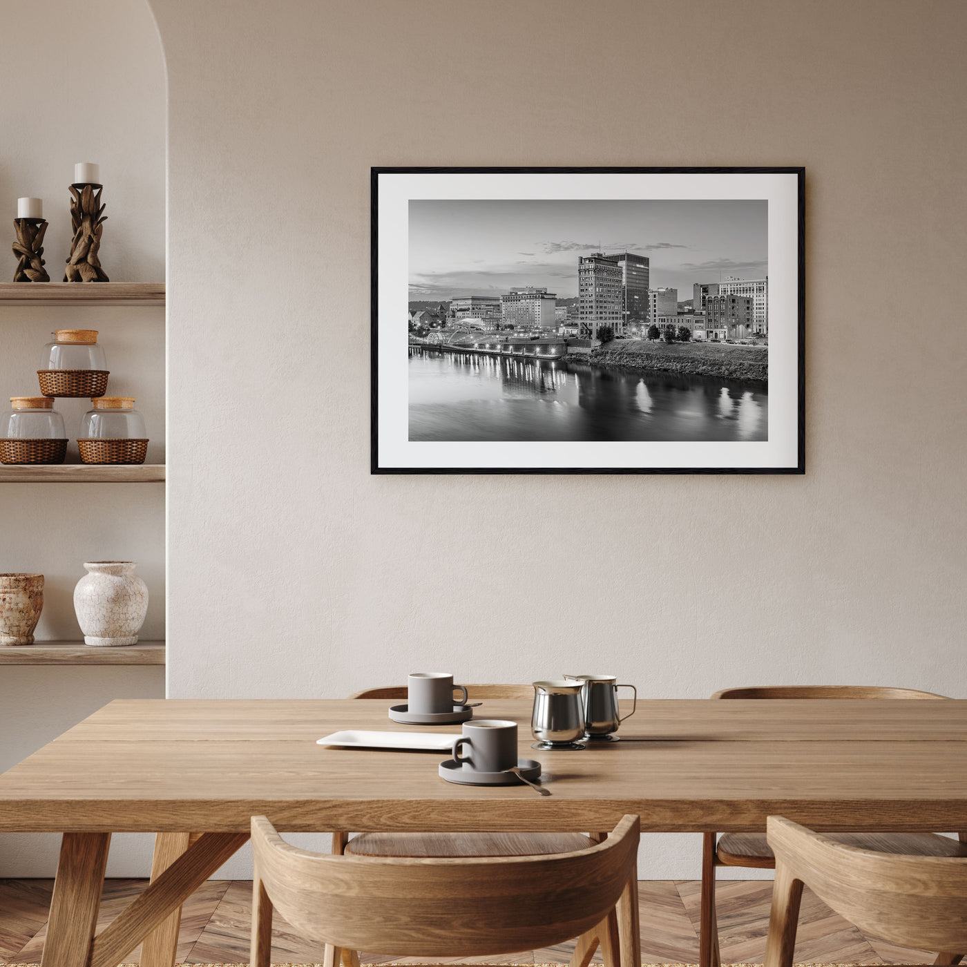 West Virginia Landscape B&W Poster