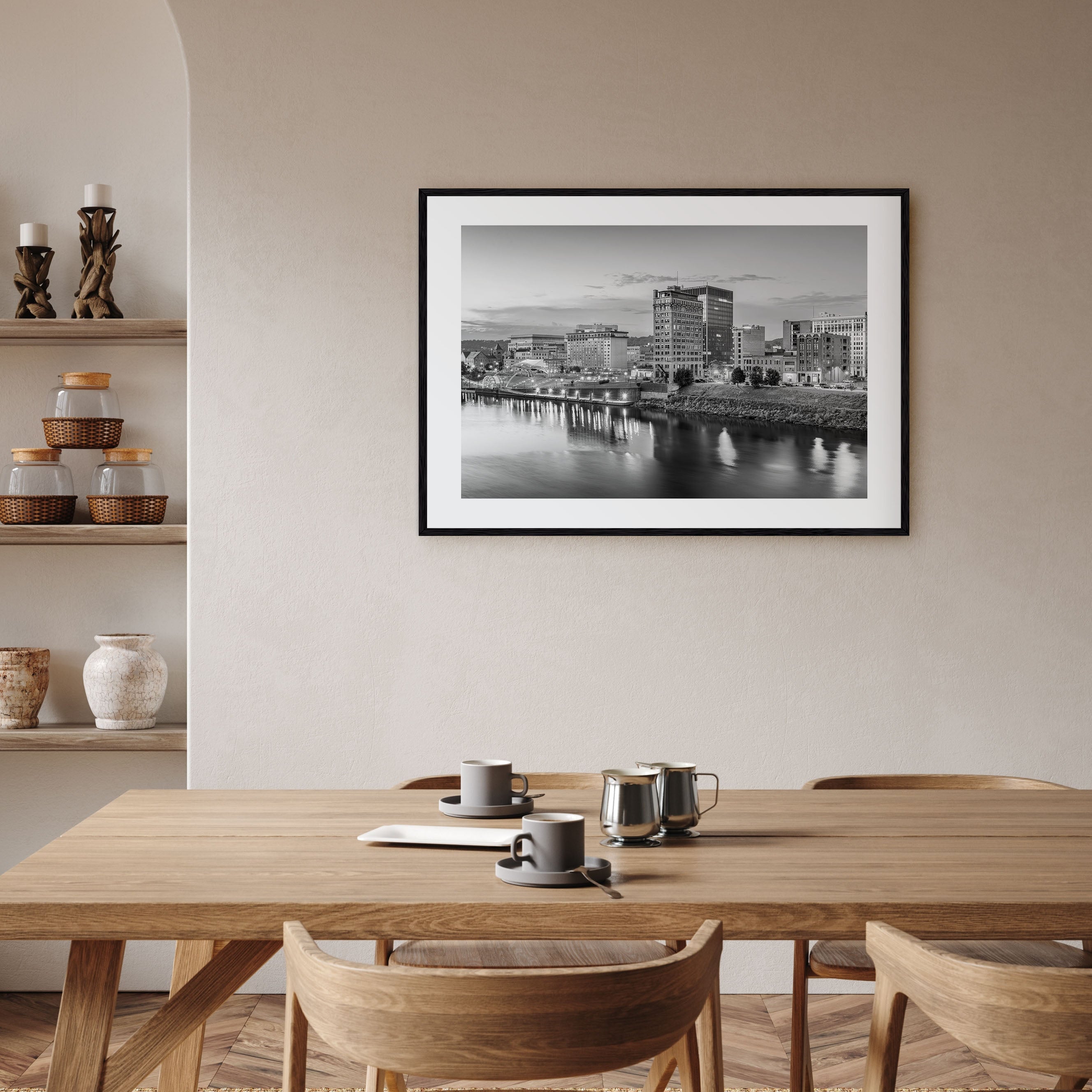 West Virginia Landscape B&W Poster