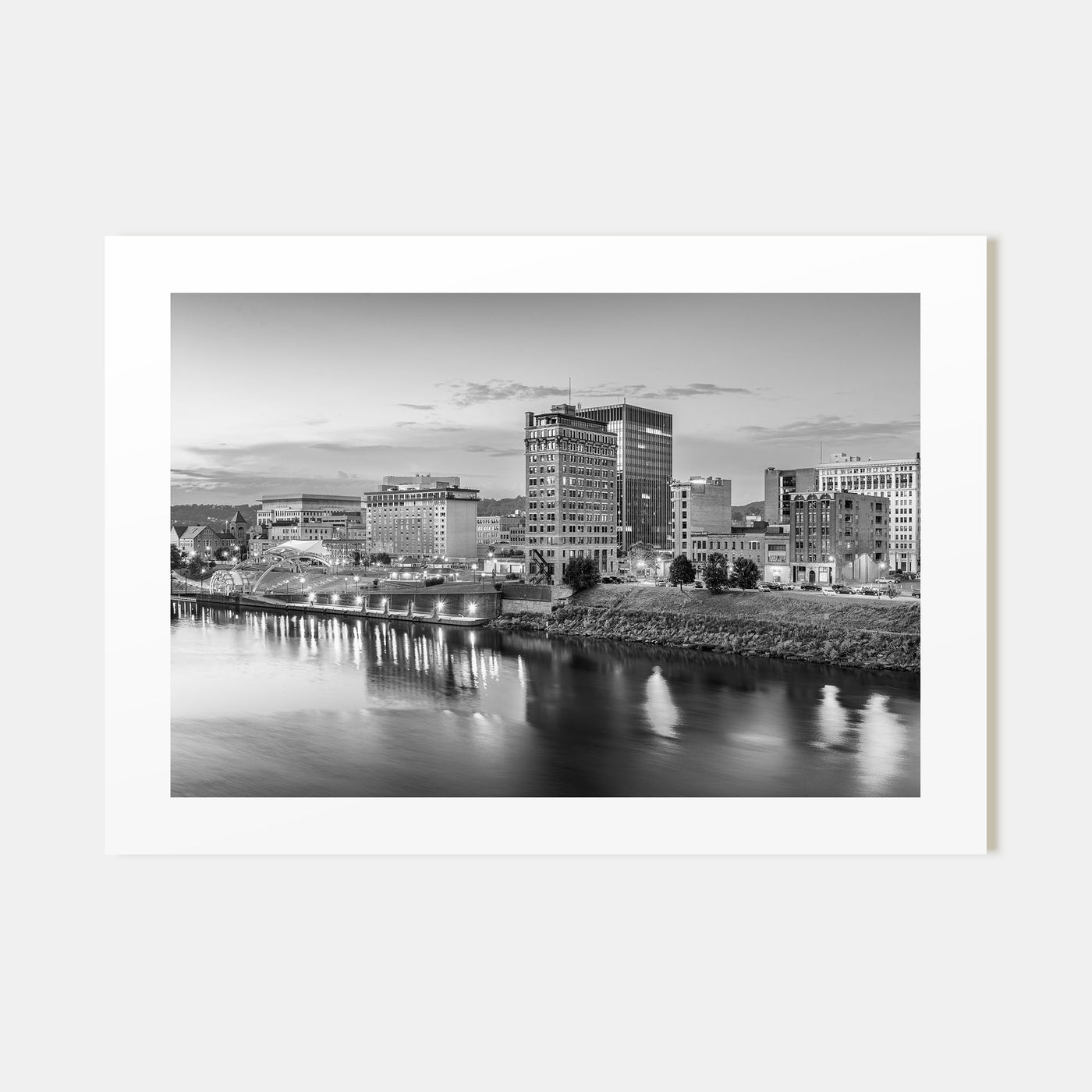 West Virginia Landscape B&W Poster