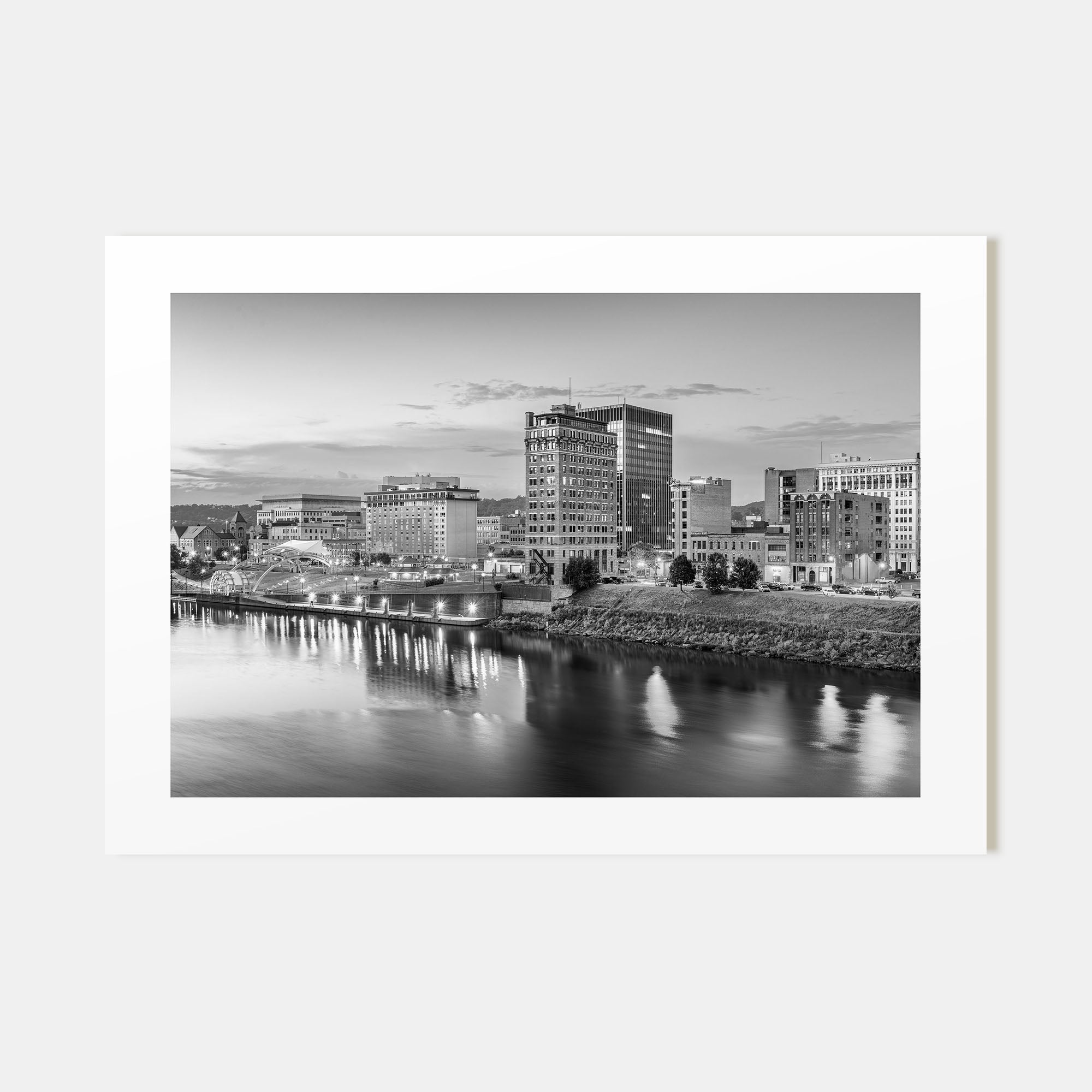 West Virginia Landscape B&W Poster