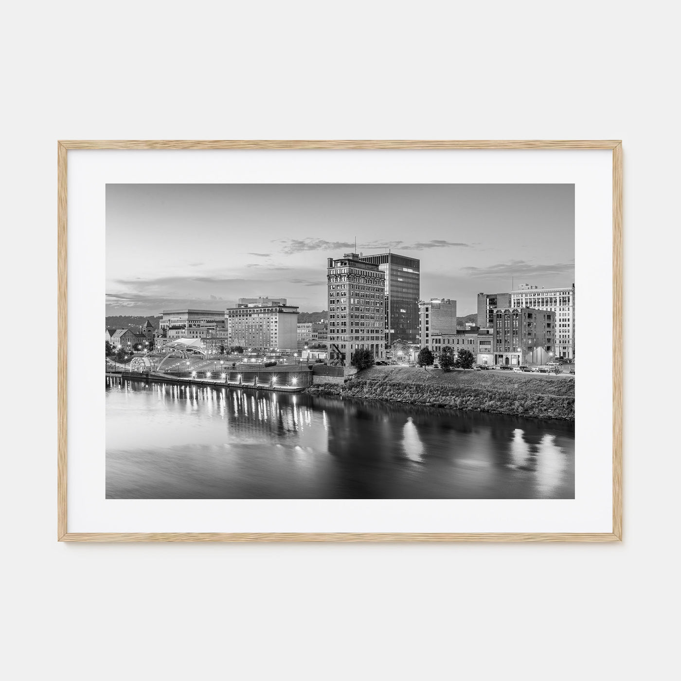 West Virginia Landscape B&W Poster