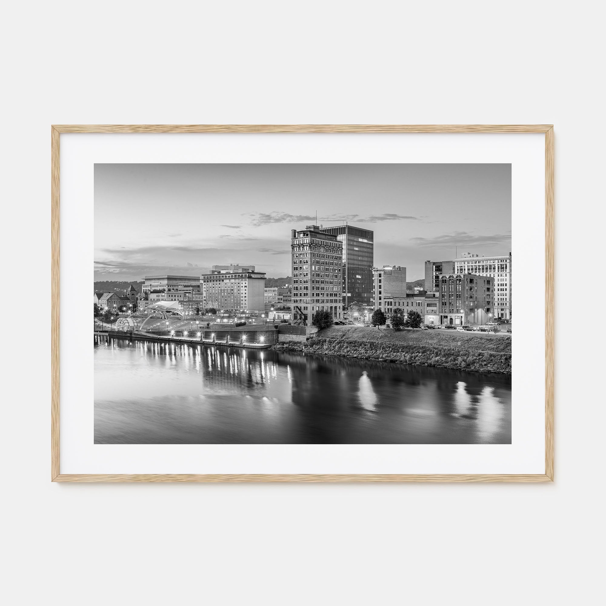 West Virginia Landscape B&W Poster