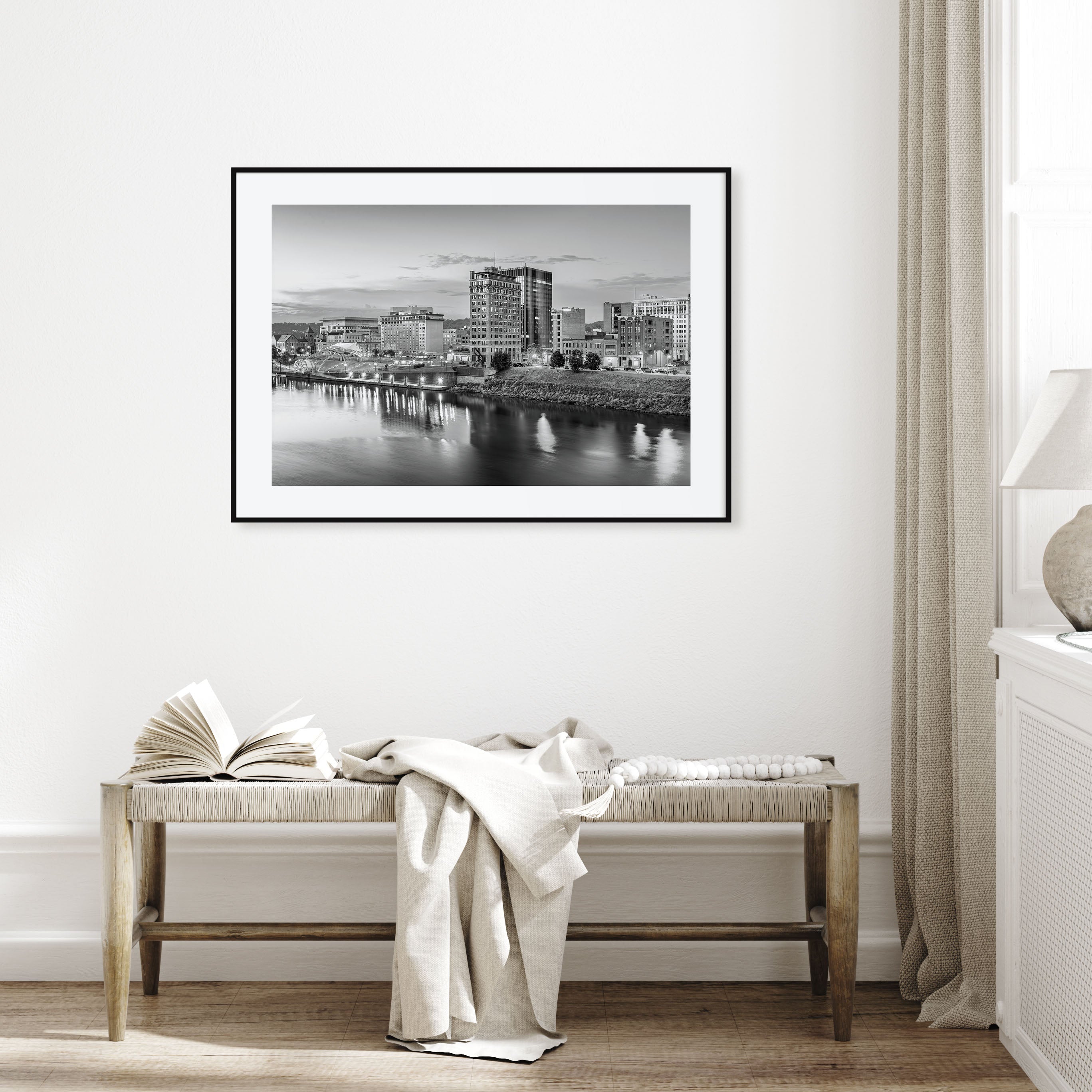 West Virginia Landscape B&W Poster