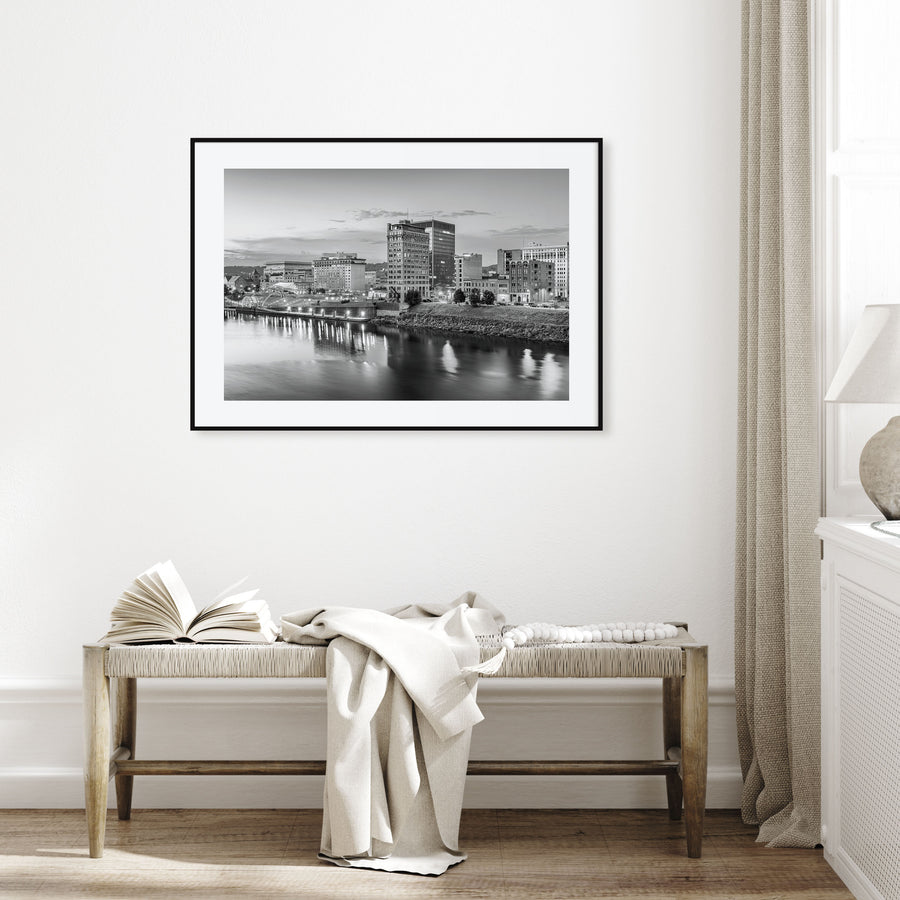 West Virginia Landscape B&W Poster
