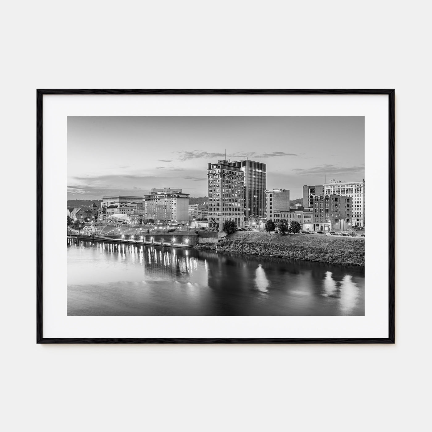 West Virginia Landscape B&W Poster