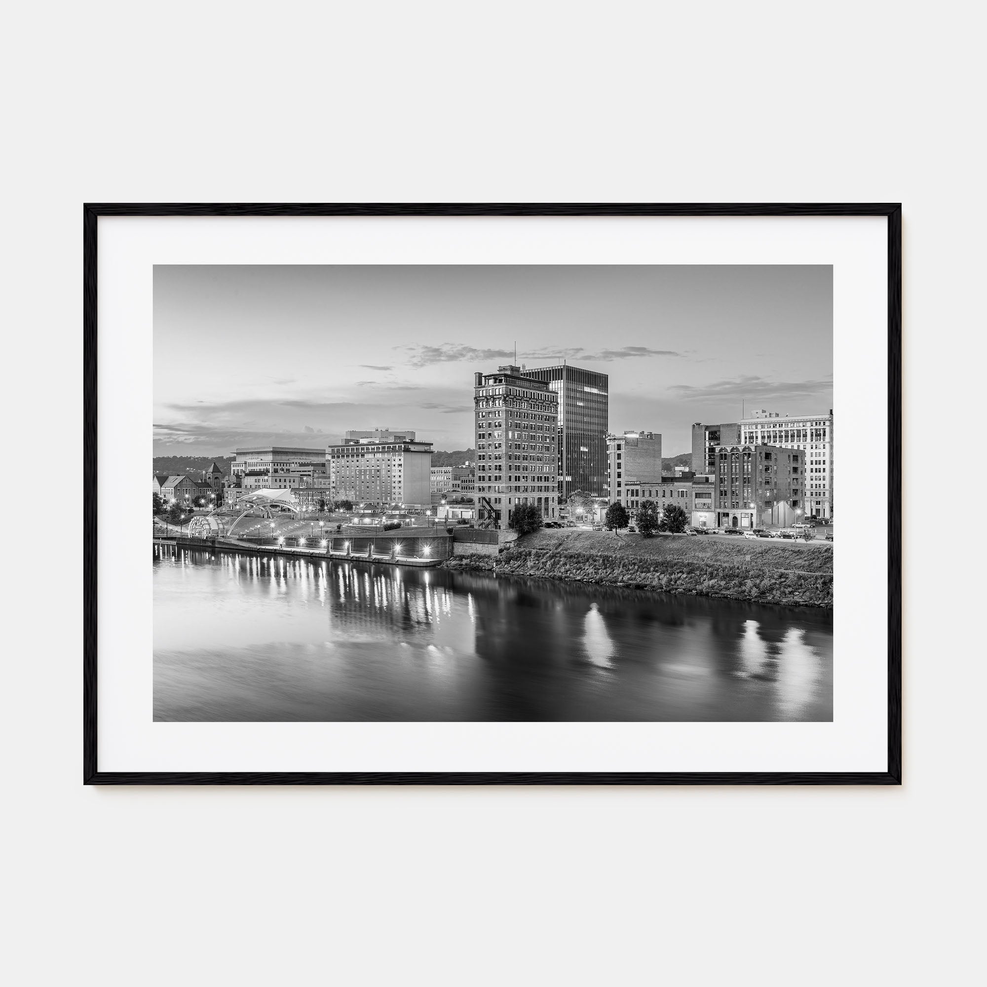 West Virginia Landscape B&W Poster
