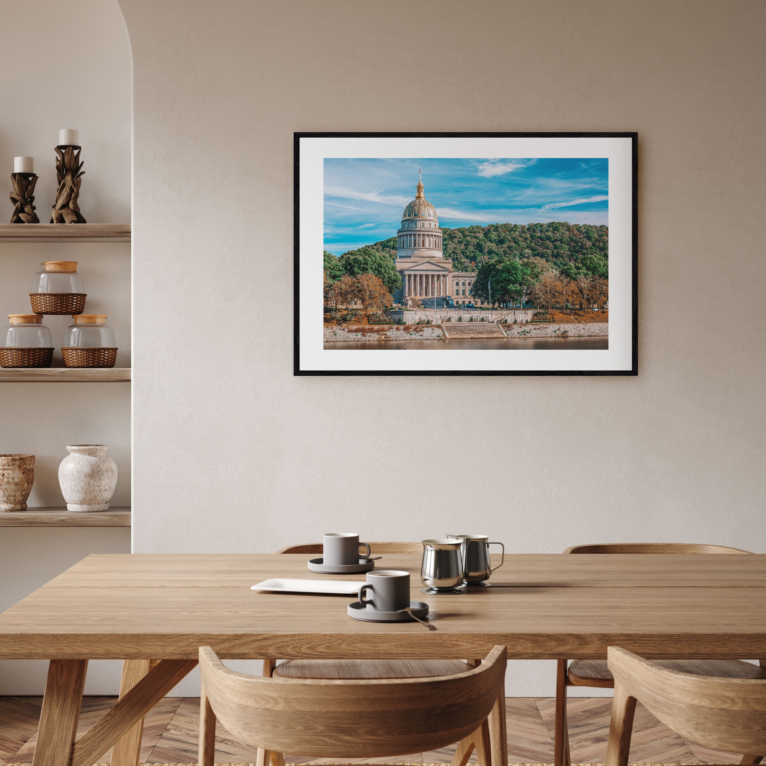 West Virginia Landscape Color Poster