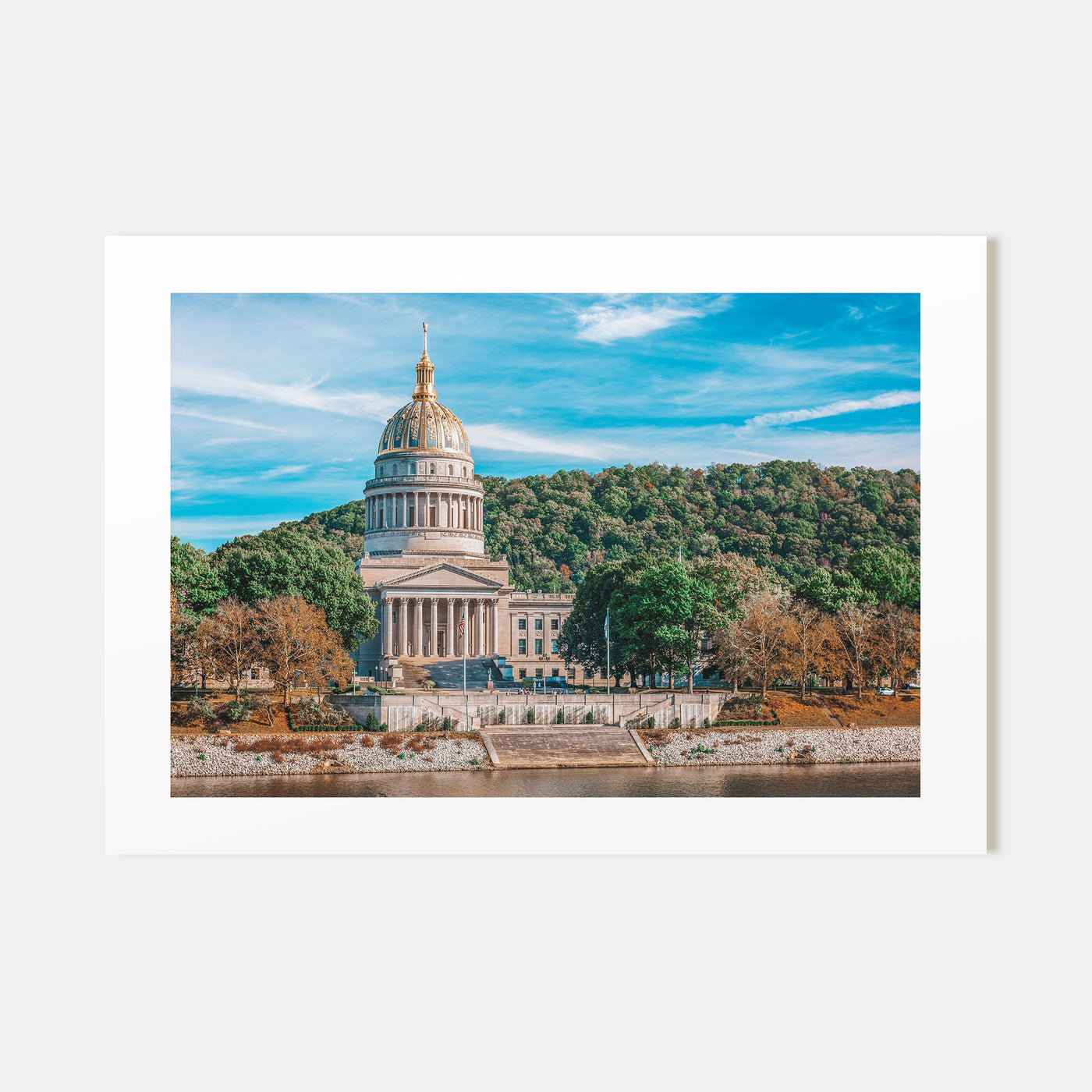 West Virginia Landscape Color Poster