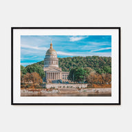 West Virginia Landscape Color Poster