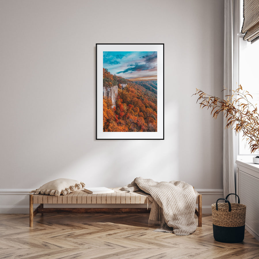 West Virginia Photo Color Poster