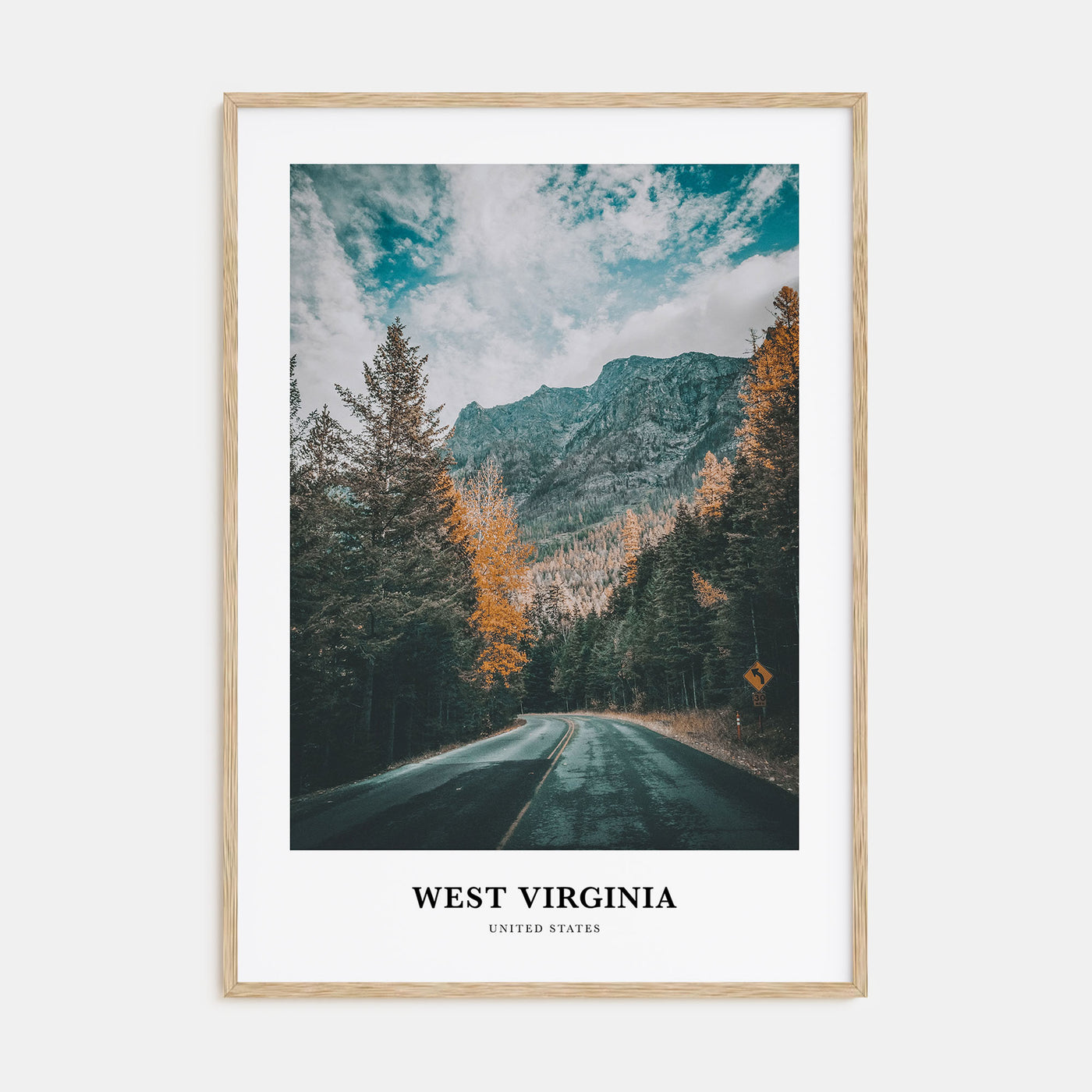 West Virginia Portrait Color Poster