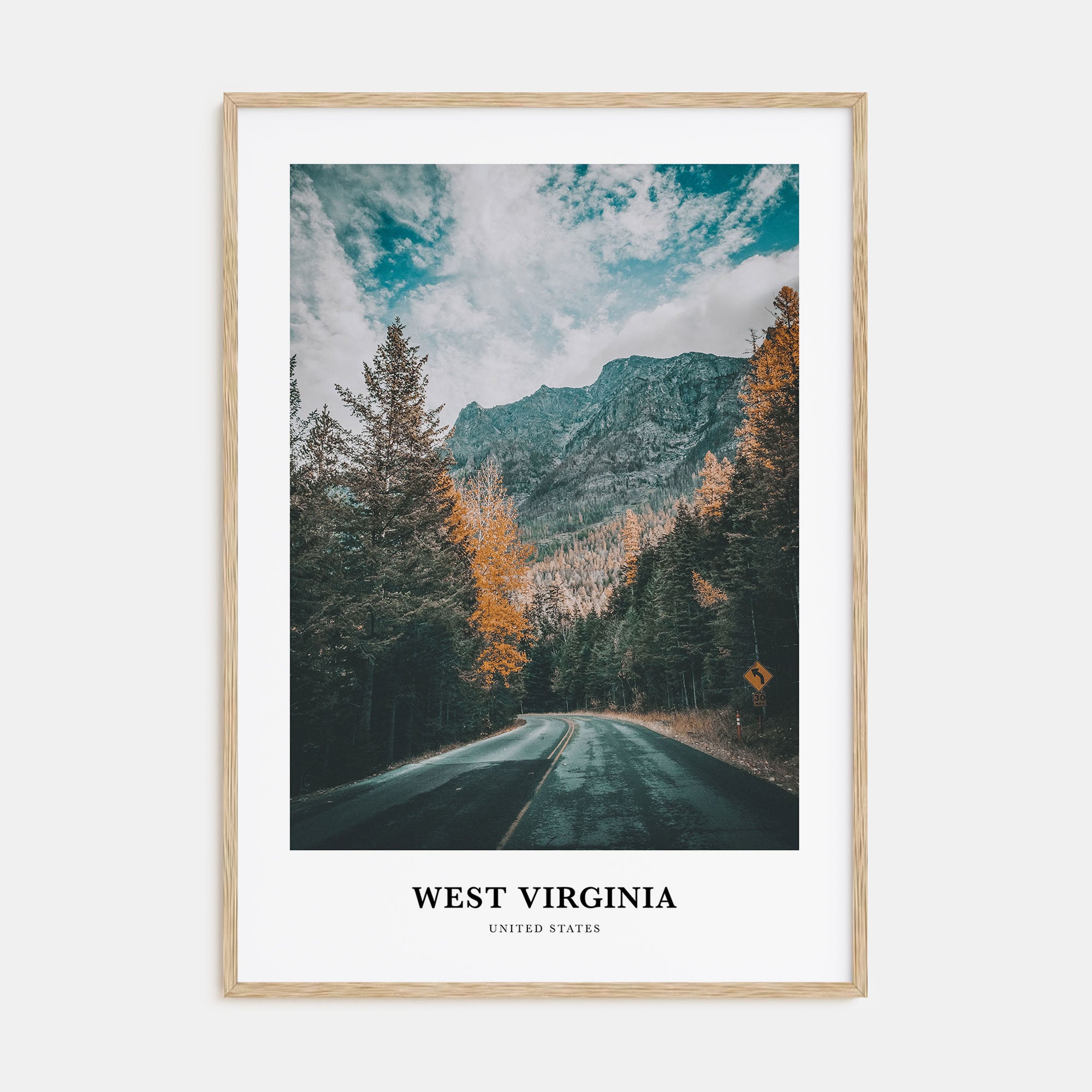 West Virginia Portrait Color Poster