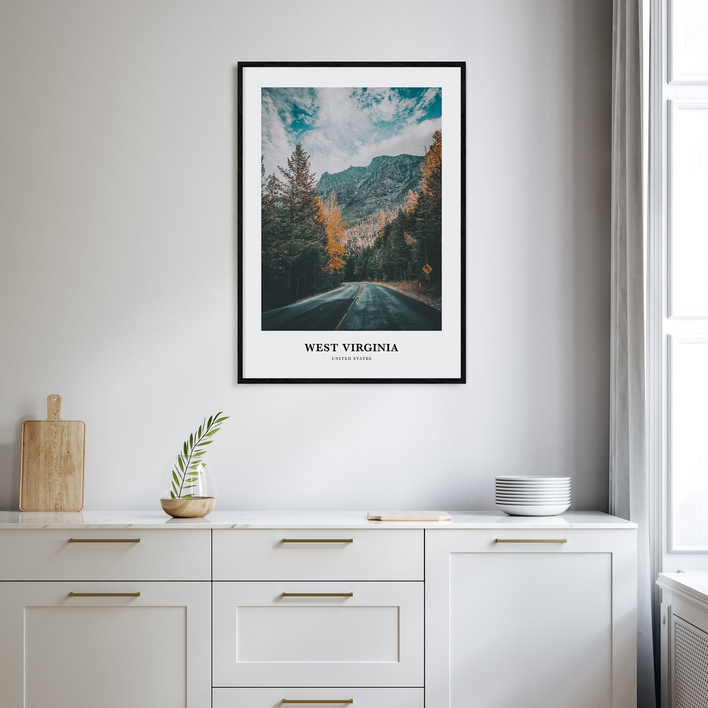 West Virginia Portrait Color Poster