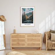 West Virginia Portrait Color Poster