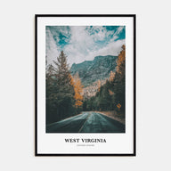 West Virginia Portrait Color Poster