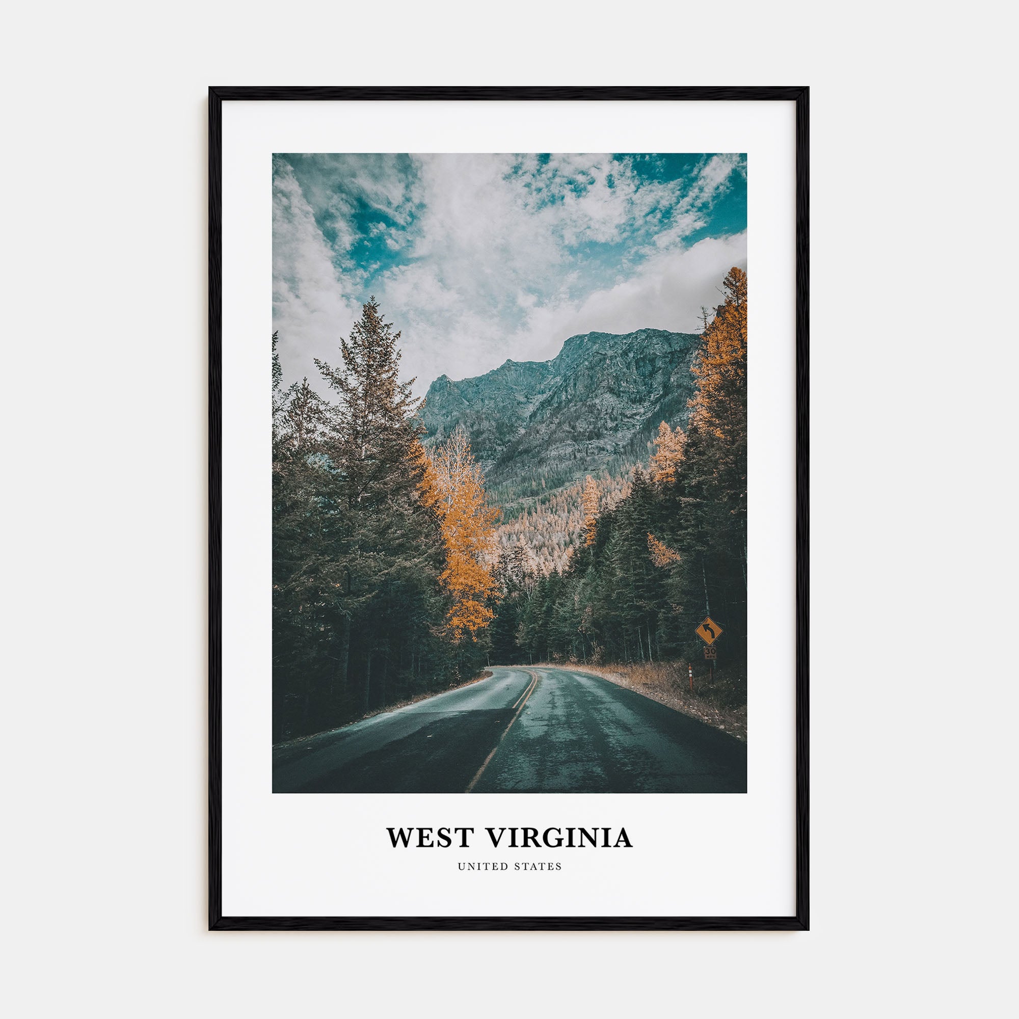 West Virginia Portrait Color Poster