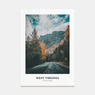 West Virginia Portrait Color Poster