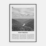 West Virginia Travel B&W No 1 Poster