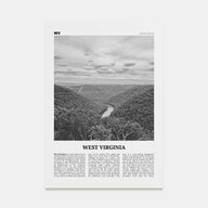 West Virginia Travel B&W No 1 Poster