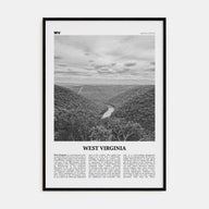 West Virginia Travel B&W No 1 Poster