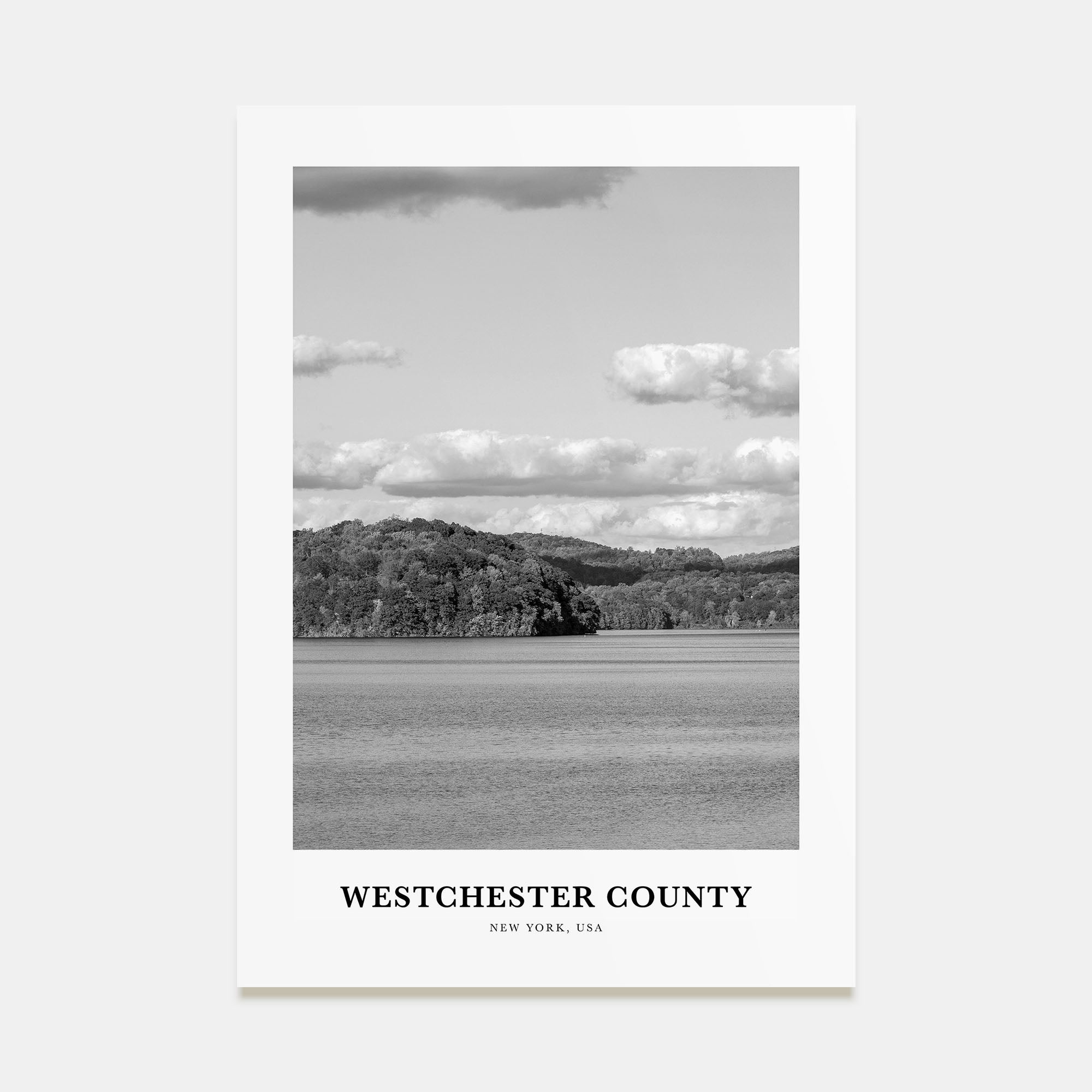 Westchester County Portrait B&W Poster