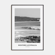 Western Australia Portrait B&W Poster